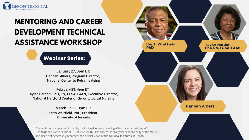 Gerontological Society of America Webinar Series