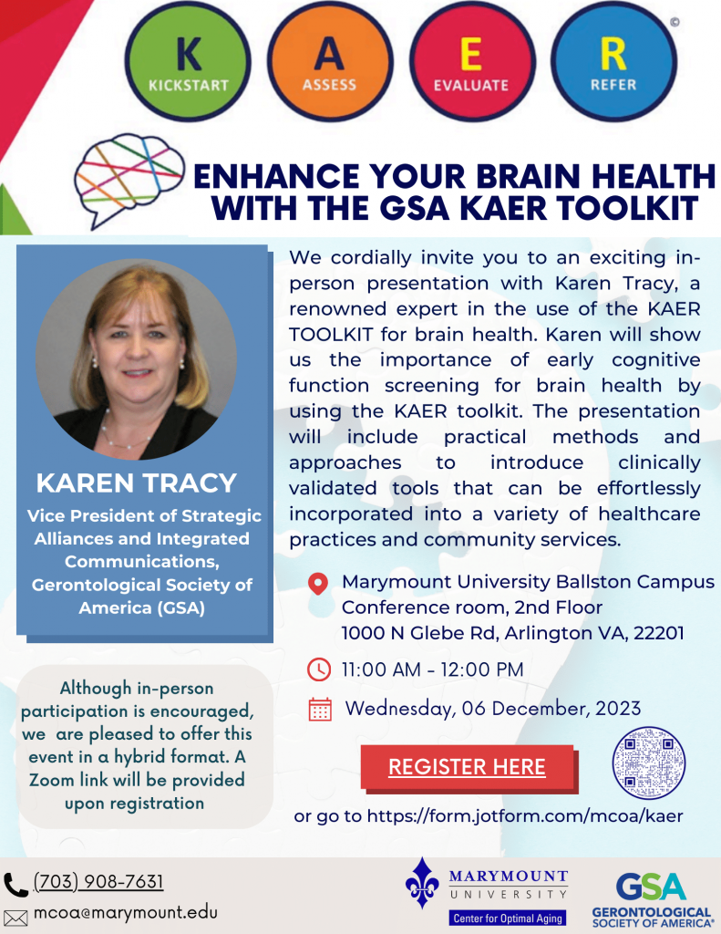 Enhance Your Brain Health with the GSA KAER Toolkit