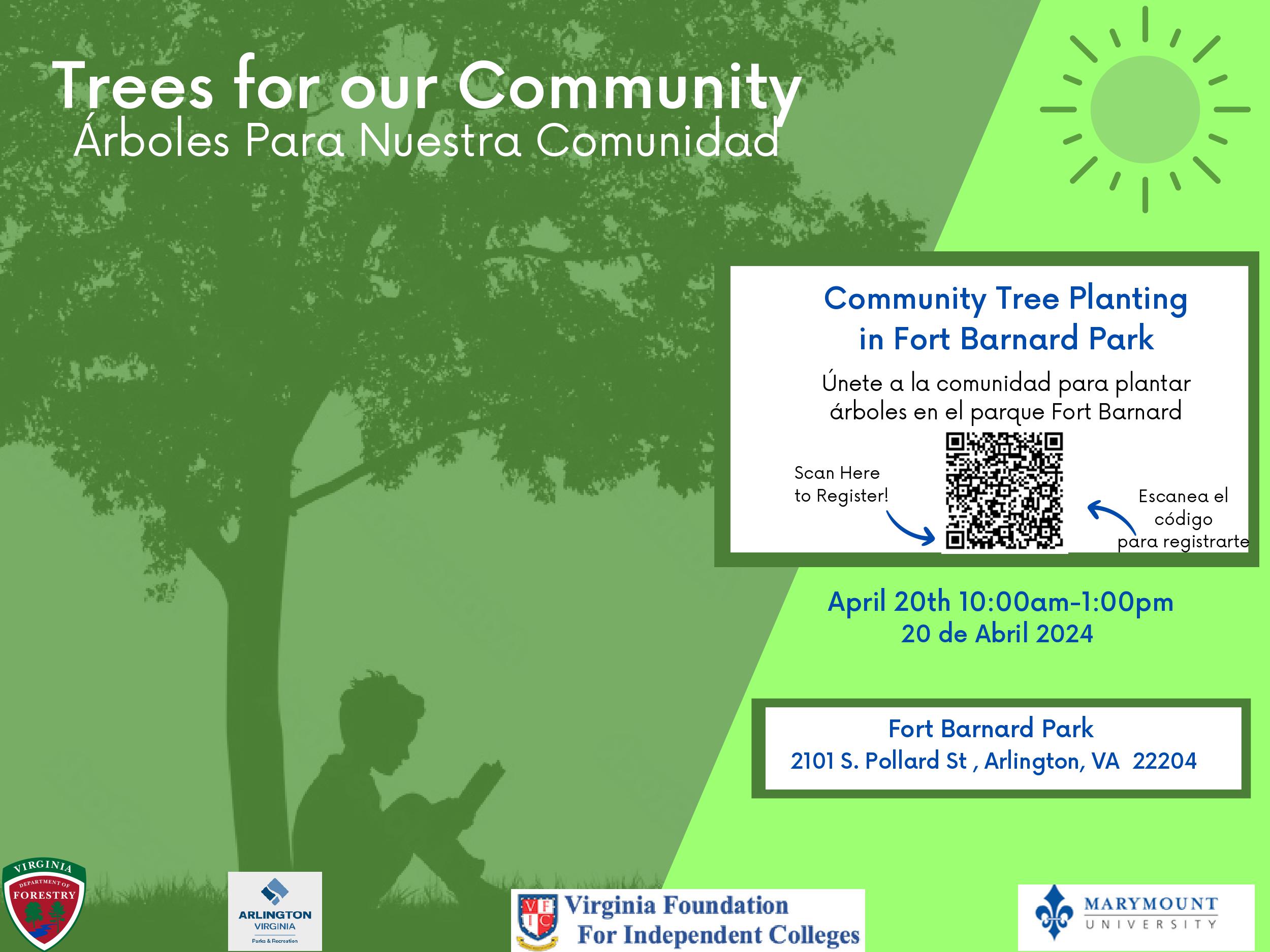 Community Tree Planting in Fort Barnard Park