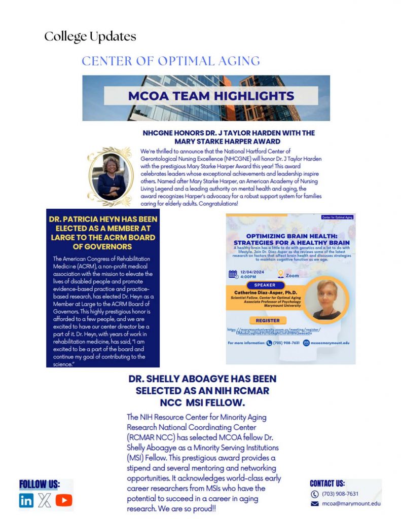 College of Health and Education Newsletter #1