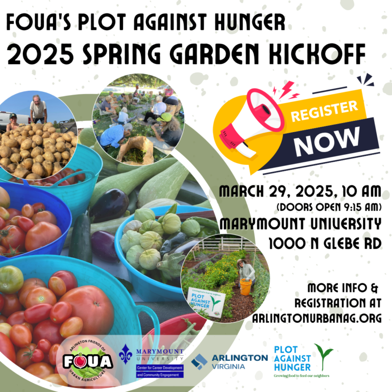 FOUA’s Plot Against Hunger 2025 Spring Garden Kickoff