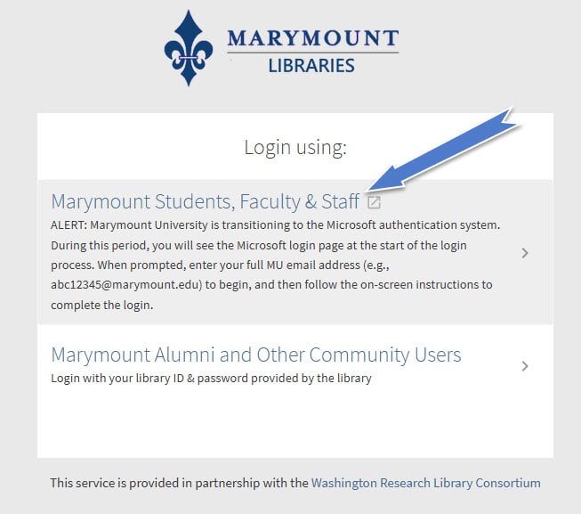 MyLibrary Login Page