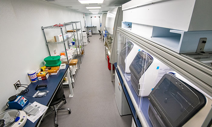 Mobile COVID-19 testing laboratory