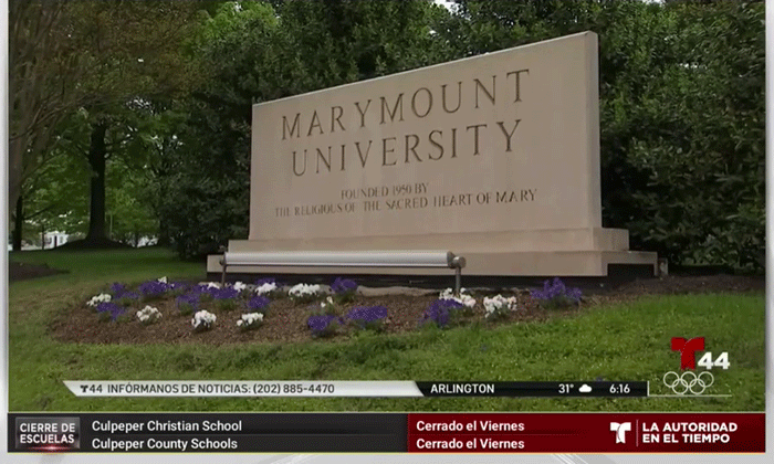 Marymount University entrance