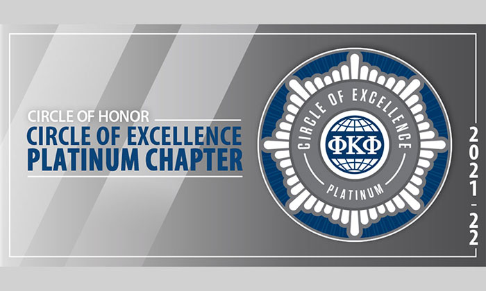 Marymount Phi Kappa Phi recognized as Circle of Excellence Platinum Chapter for first time