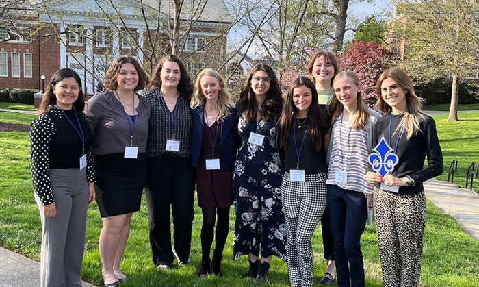 Eight Marymount Honors students present research at 2022 VCHC Conference