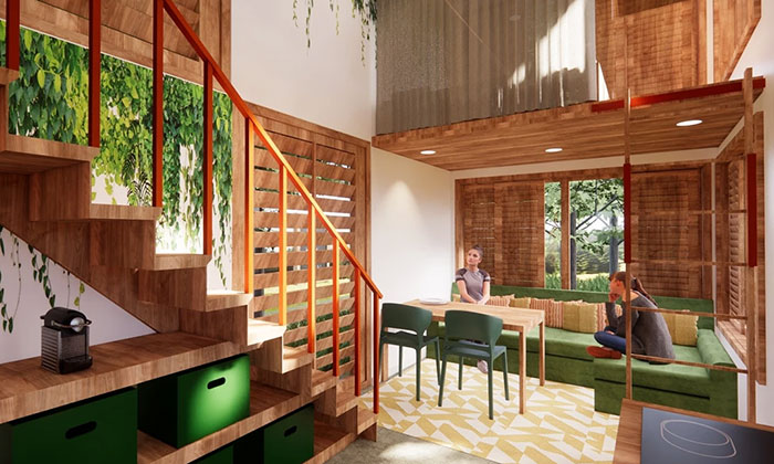 Pedruco's Catskills Lodge design from her interior design portfolio