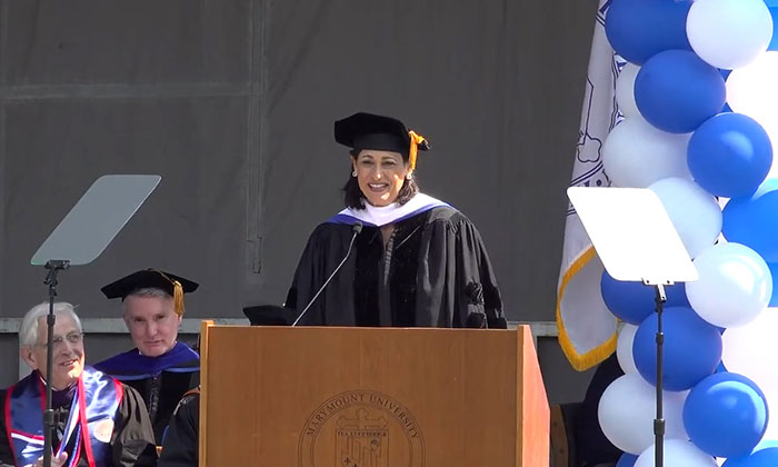 Dr. Rochelle Walensky, guest speaker for the College of Health and Education commencement ceremony
