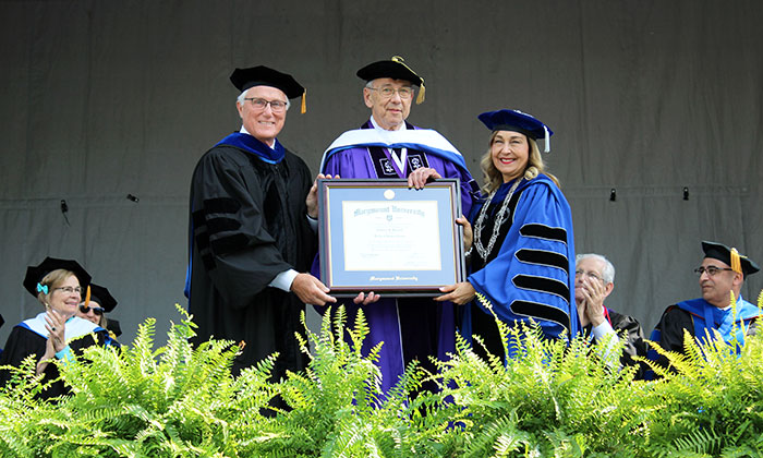 Dr. Edward Bersoff, guest speaker for the College of Sciences and Humanities commencement ceremony