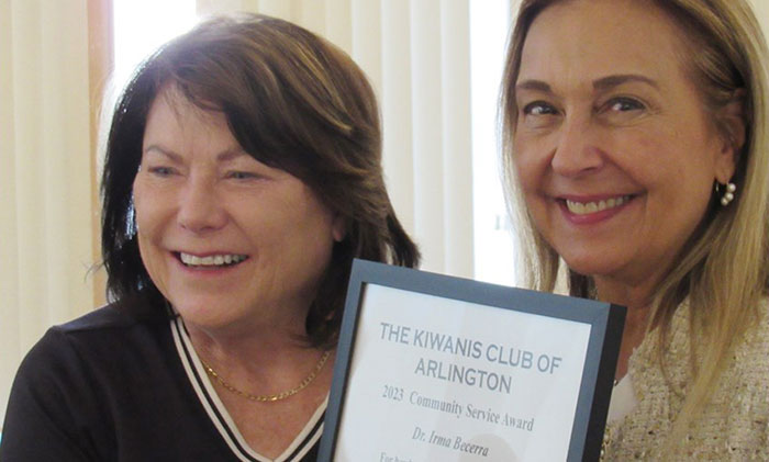 Gazette Leader: Marymount president receives Kiwanis Club’s community service award