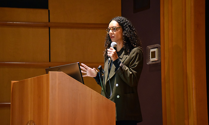 Investigative journalist Caitlin Dickerson shines at Marymount's Marya McLaughlin Lecture
