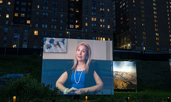 President Becerra featured in ‘Path of Liberty’ art installation in New York City