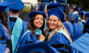 Marymount graduates during Commencement Weekend