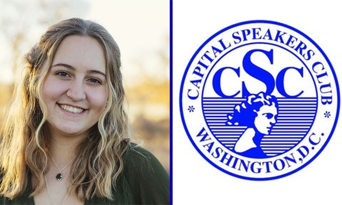 Senior wins Capital Speakers Club scholarship for academic excellence, resilience