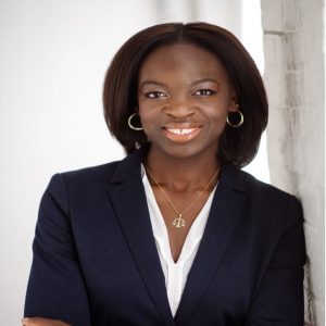 Maame Nyamekye, a Marymount alumni poses for a photo.