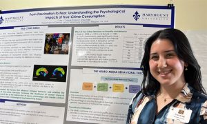 Craig presents her research project, “From Fear to Fascination: Understanding the Physiological and Psychological Impacts of True Crime Consumption,” at the Virginias Collegiate Honors Council Conference