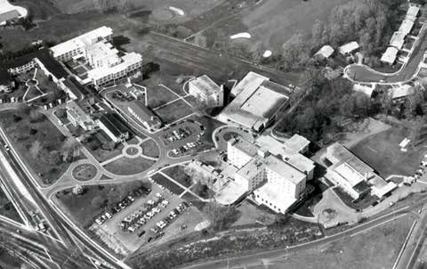 An aerial view of Marymount's main campus.