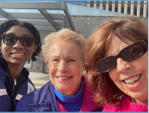 Marymount volunteers pose for a photo at a polling place