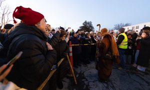 Marymount University welcomes nineteen venerable monks to campus as part of the cross-country ‘Walk for Peace’