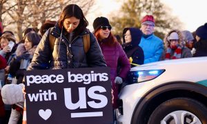 Marymount University welcomes nineteen venerable monks to campus as part of the cross-country ‘Walk for Peace’