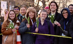 Marymount University welcomes nineteen venerable monks to campus as part of the cross-country ‘Walk for Peace’