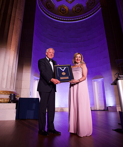 Michael J. Hershman receives the Mother Gerard Phelan Gold Medal