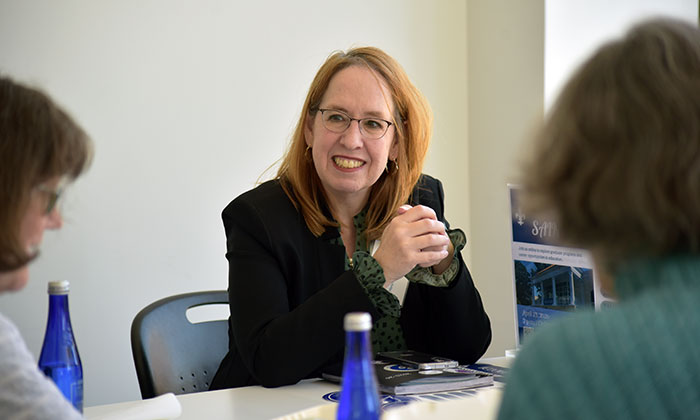 Marymount's Dr. Jessica Marotta at the Career Forward summit