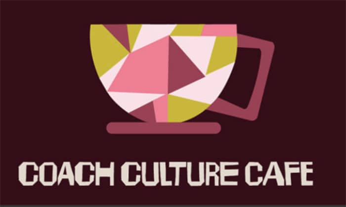 Goodman’s logo for the “Coach Culture Café,” a multicultural “third space” designed to promote community and conversation